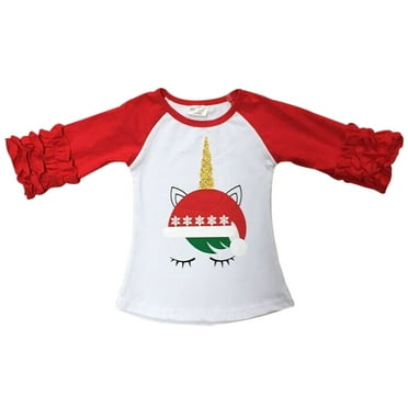 Christmas Unicorn Reindeer Baby Jersey Short Sleeve Tee Christmas Unicorn Reindeer Baby Jersey Short Sleeve Tee